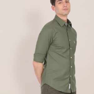 U.S. Polo Assn Men Casual SHIRTS OLIVE